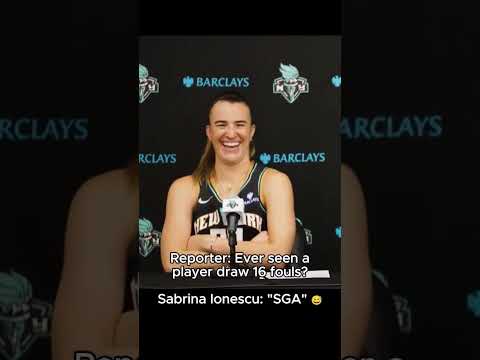 Sabrina Ionescu got jokes 😂 Breanna Stewart shot 15-19 FT vs. the Valkyries (via @nyliberty/X)