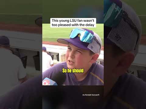LSU’s game against Little Rock was delayed a few hours due to severe weather in the area #shorts