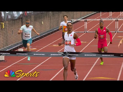 Alison Dos Santos’ steady pace SEALS men’s 400m hurdles win at Grand Slam Track | NBC Sports