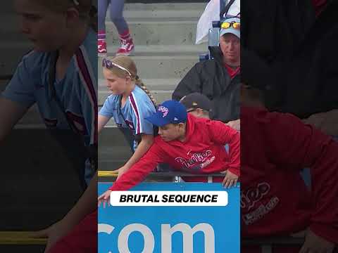 Phillies kid can’t catch a break! 😂 #Phillies #MLB