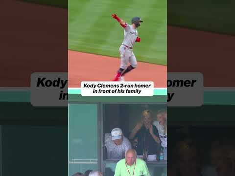 Kody Clemens hits HR in front of dad 😢 #Twins #Clemons #HR