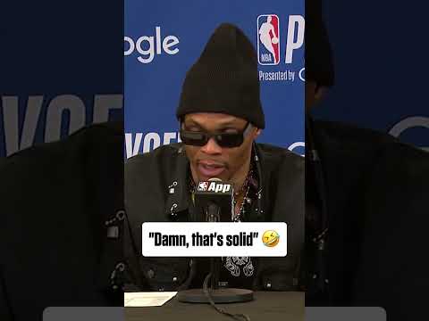 Russell Westbrook’s reaction to his shooting percentage 🤣