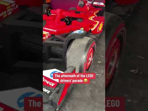 The aftermath of the LEGO drivers’ parade 😂 @ESPNFormula1