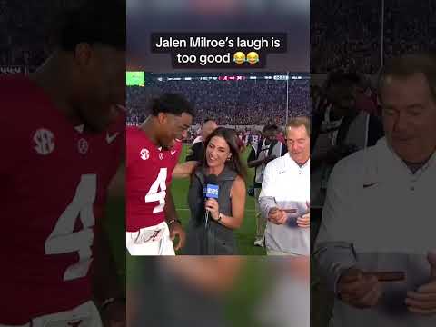 Coach Saban made Jalen Milroe hit the high notes 🤣 #shorts