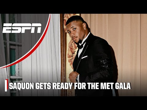 Saquon Barkley gets ready for the Met Gala with Thom Browne | ESPN