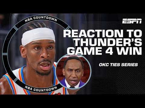 ‘OKC ANSWERED THE CALL’ – Stephen A. says Thunder are the favorites after Game 4 win | NBA Countdown