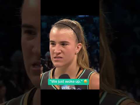 Sabrina kept it real after the W 😂