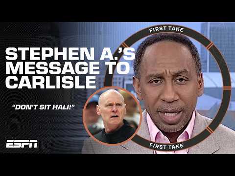 Stephen A. calls for Rick Carlisle to NOT sit Tyrese Haliburton in Game 6 👀🗣️ | First Take