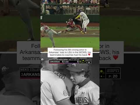 Charles Davalan’s teammates and coaches had his back after his heartbreaking error #shorts