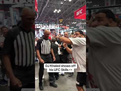 DJ Khaled shows off his UFC skills