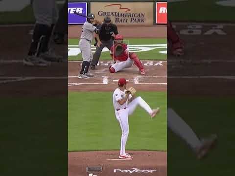 Chase Burns 8 strikeouts in MLB debut โพ๏ธ๐ฅ #baseball #MLB #Reds