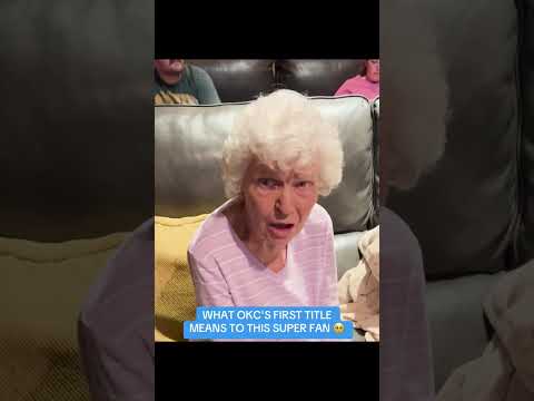 This 92-year-old Thunder fan watching them become champs ๐ (๐น itsmads444/TT)