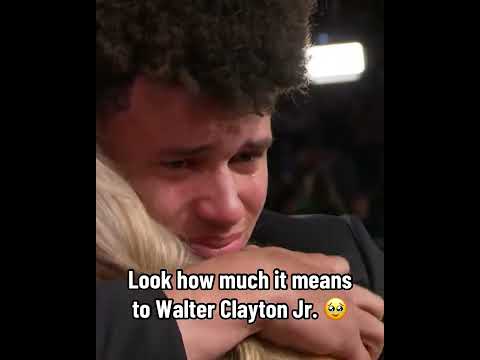Clayton Jr. couldn’t hold back the tears after being drafted 🥹