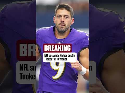 Justin Tucker has been suspended for 10 weeks for violating the NFL personal conduct policy #shorts