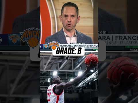 Adam Finkelstein gives the Knicks a B for drafting Mohamed Diawara No. 51 overall #shorts