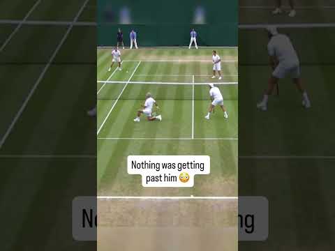 He barely had to move 😭 (via @wimbledon/TT)