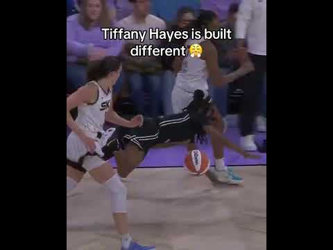 Tiffany Hayes got up after this fall 😯