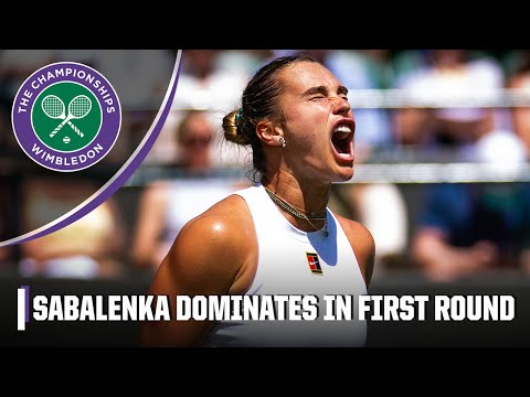 Aryna Sabalenka vs. Carson Branstine Round 1 FULL HIGHLIGHTS | 2025 Wimbledon