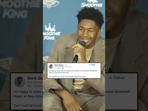 Derik Queen on his LinkedIn post ๐ (via nbapelicans/YT)