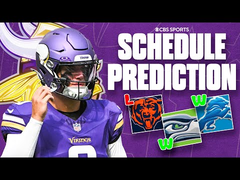 Minnesota Vikings 2025 Schedule Prediction | Confidence level in J.J. McCarthy at QB 🤔