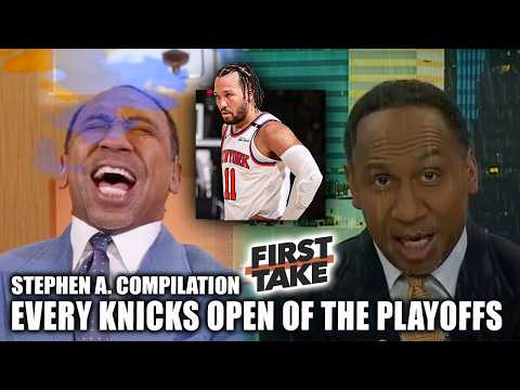 STEPHEN A. KNICKS COMPILATION 🟠 🔵 Every Knicks First Take open of the 2025 NBA Playoffs 📈 📉