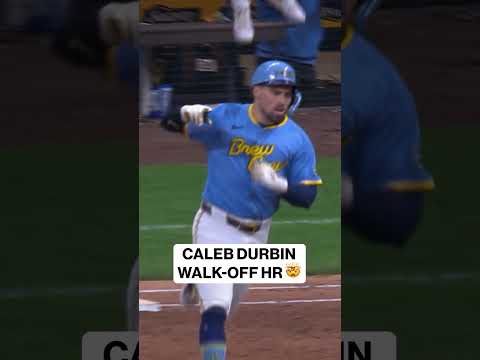 CALEB DURBIN WINS IT FOR THE BREWERS 😧 #milwaukeebrewers #mlb #mlbonfox