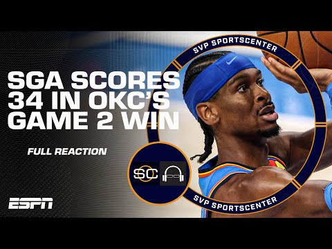 NBA Finals Game 2 Full Reaction 🍿 Thunder roll behind SGA’s 34 PTS | SC with SVP