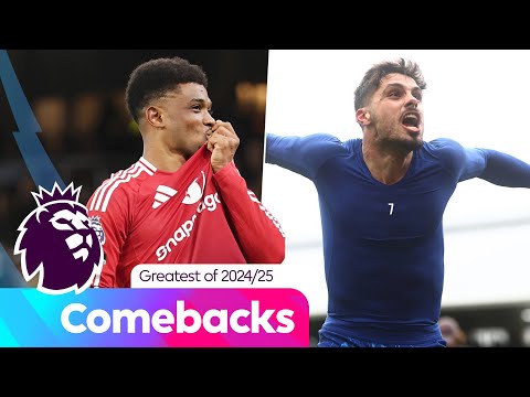 Greatest comebacks of the 2024-25 Premier League season | NBC Sports