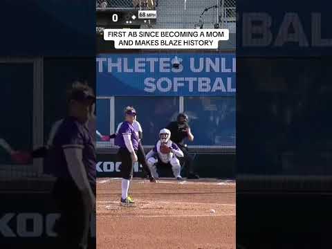 Danielle Whorton drove in the first run in Blaze history ๐คฏ
