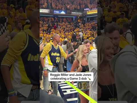 Reggie Miller was loving it after Pacers took the 2-1 Finals lead