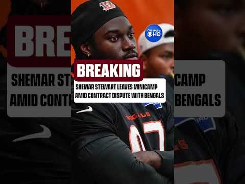 Stewart and the Bengals have disagreed about certain clauses for his rookie deal #nfl #shorts
