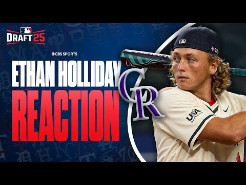 Colorado Rockies Select 3B/SS Ethan Holliday No. 4 Overall | Instant Reaction