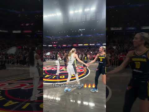 The energy before Caitlin & Paige’s first WNBA matchup 🔥