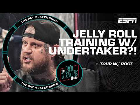 Jelly Roll ‘FULLY COMMITTED’ to WWE 💪 Training w/ The Undertaker & Logan Paul | The Pat McAfee Show