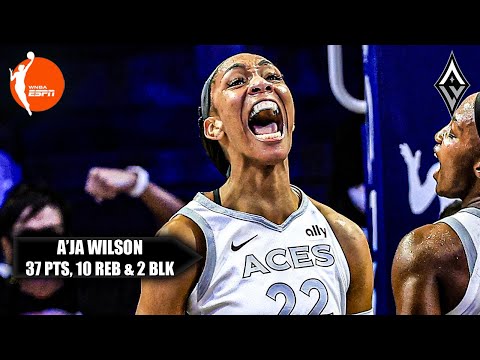A’ja Wilson MASTERCLASS vs. Wings 🔥 37 PTS, 10 REB & 2 REB 🎥 | WNBA Highlights
