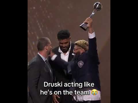 Druski acted like he was on the team 🤣