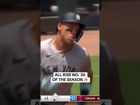 Aaron Judge hits homer No. 36 on the year 💪 #Yankees #AaronJudge #baseball
