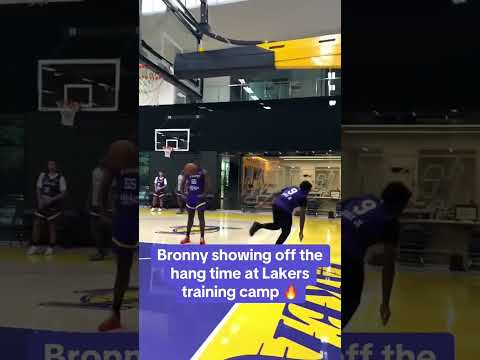 Bronny getting ready for Summer League 🔥 (via lakers/TT)
