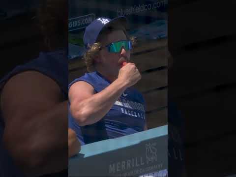 The newest rom-com just dropped: Kiké Hernandez and His Popsicle 😂 #mlb #baseball #Dodgers
