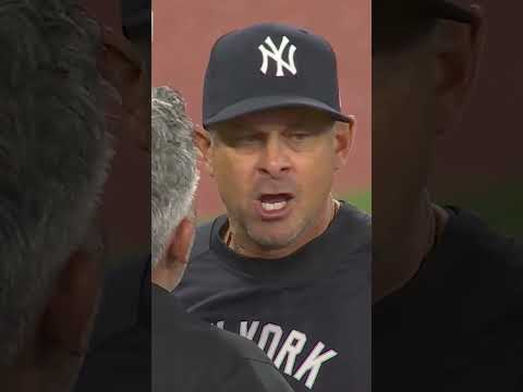 Boone gets ejected… again 😂 #boone #ejected #mlb #yankees