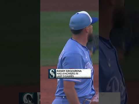 Randy Arozarena is on a HEATER 🔥 #mlb #baseball #mariners