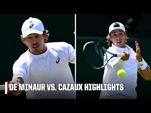 ELECTRIFYING BATTLE ⚡️ Alex de Minaur vs. Arthur Cazaux ROUND 2 HIGHLIGHTS 🔥 | 2025 Wimbledon