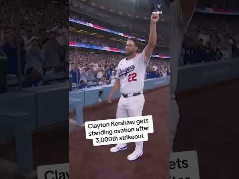 Kershaw is just the 20th pitcher in MLB hisory to reach 3,000 strikeouts #shorts