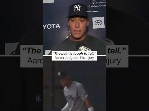 Aaron Judge was asked to describe the pain he is feeling #shorts