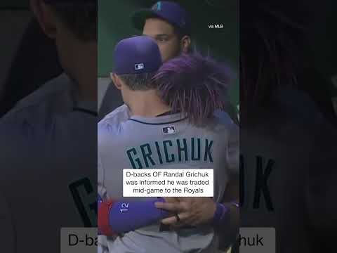 Teammates embraced Randal Grichuk after finding out the news #shorts