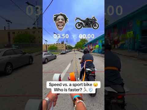 Speed really raced a sport bike 🔥😮 (via @ishowspeed/TT)