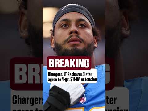 Chargers LT Rashawn Slater has become the highest paid OT in NFL History #nfl #shorts