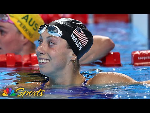 Gretchen Walsh’s CHAMPIONSHIP RECORD delivers USA’s first gold at swimming worlds | NBC Sports