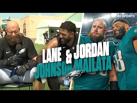 Jordan Mailata & Lane Johnson Discuss Leading Eagles O-Line, Try Their Best Philadelphia Accents 🤣