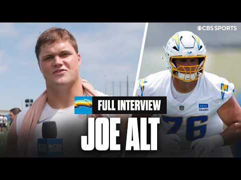 Joe Alt looks forward to blocking for Najee Harris & Omarion Hampton during year 2